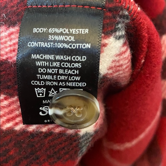 New with tag Seager check pattern long sleeve button down shirt men’s size M, L - Picture 14 of 14